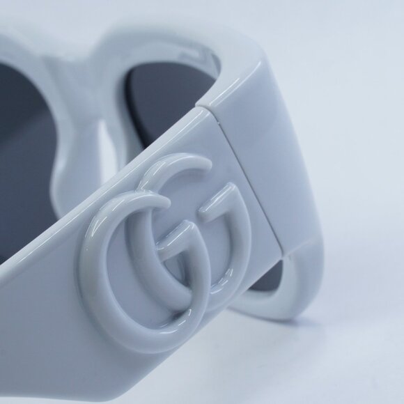 Gucci GG1545S 003 Sunglasses Light Grey Square Frame, Grey Lenses main image 9